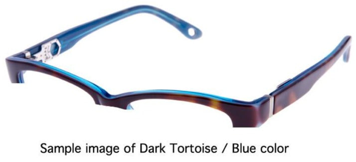 Alexander Daas - Potrero Eyeglasses - Dark Tortoise & Blue - Sample Image