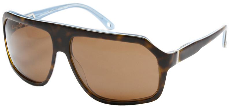 Alexander Daas - Power Sunglasses - Dark Tortoise & Blue - Side View