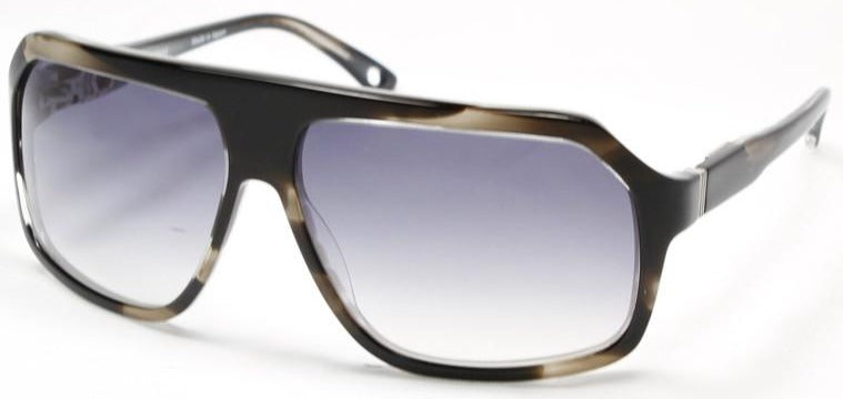 Alexander Daas - Power Sunglasses - Marble Black & Gradient Grey - Side View