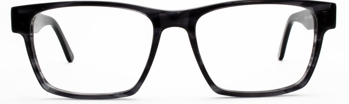 Alexander Daas - Remy Eyeglasses - Black Striate - Front View