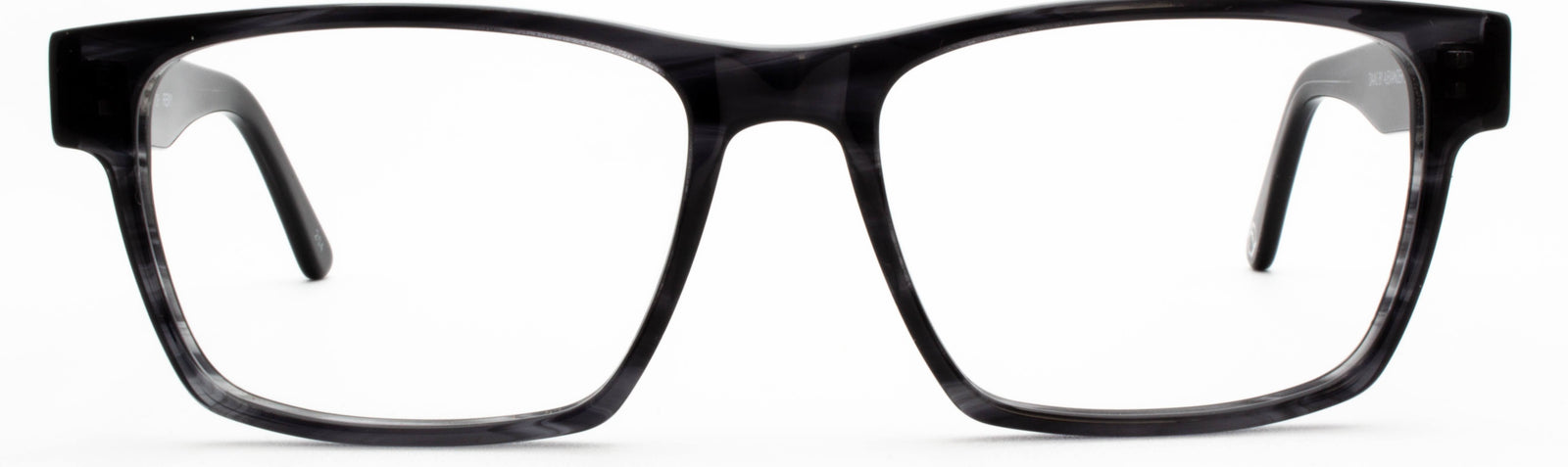 Alexander Daas - Remy Eyeglasses - Black Striate - Front View