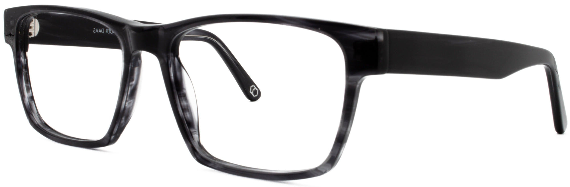 Alexander Daas - Remy Eyeglasses - Black Striate - Side View