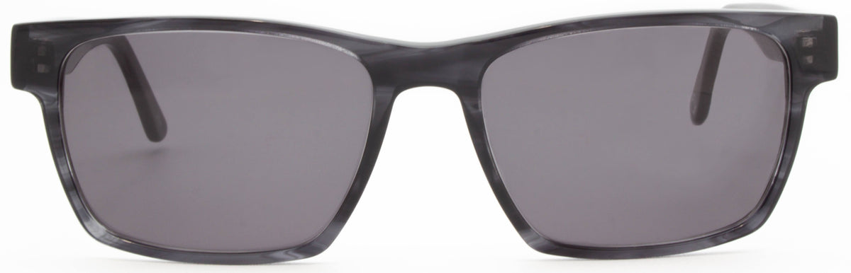 Alexander Daas - Remy Sunglasses - Black Striate - Front View