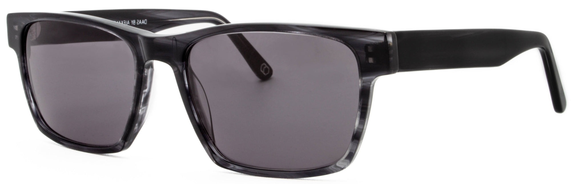 Alexander Daas - Remy Sunglasses - Black Striate - Side View