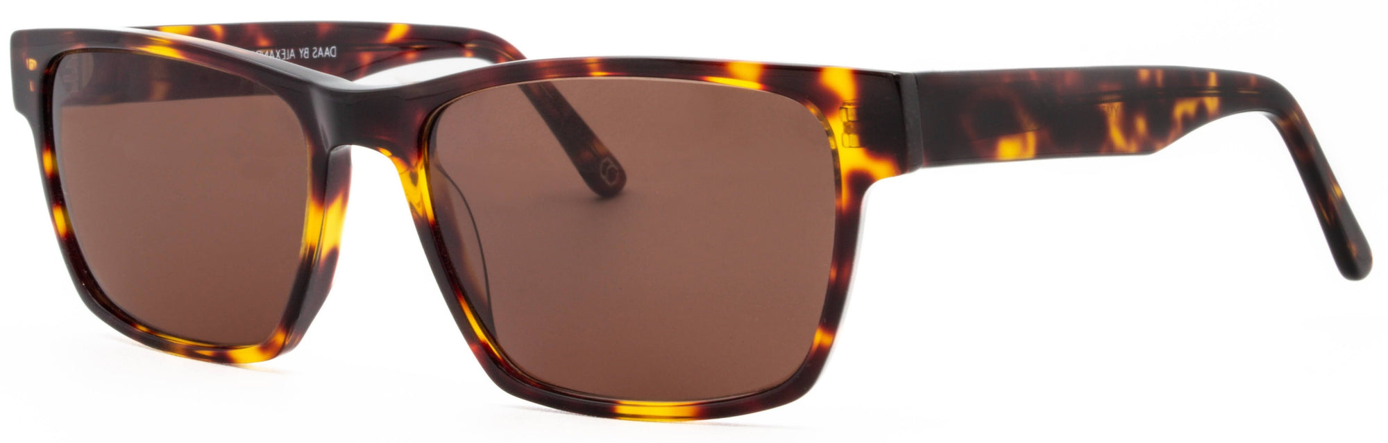 Alexander Daas - Remy Sunglasses - Tortoise & Amber Lenses - Side View