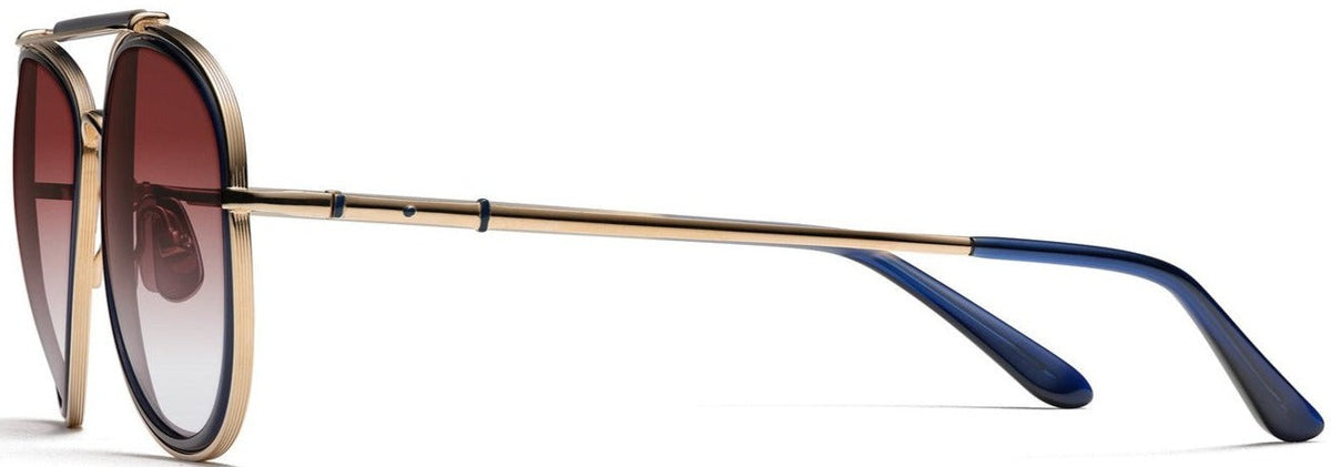 Alexander Daas - Robert Marc 7001 Sunglasses - Rose Gold &amp; Navy - Side View