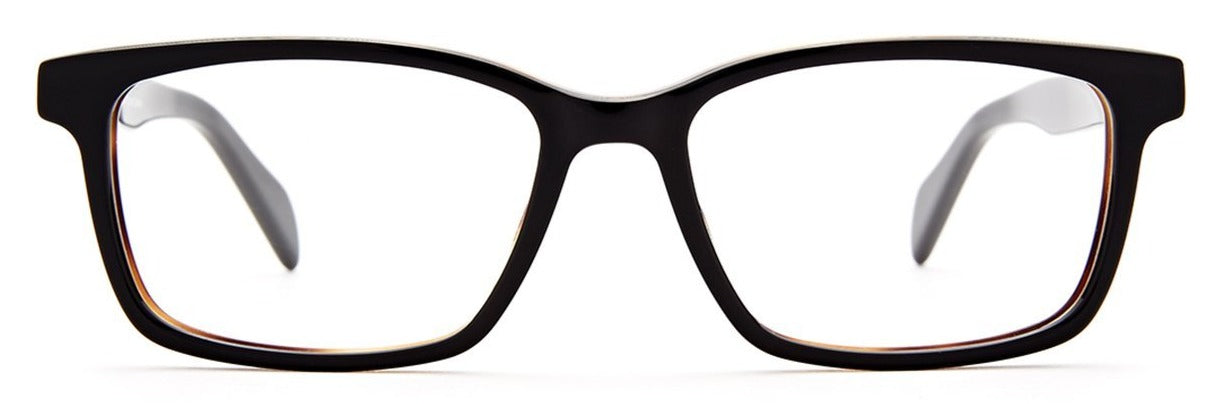 Alexander Daas - SALT Optics Alex Eyeglasses - Black Oak - Front View