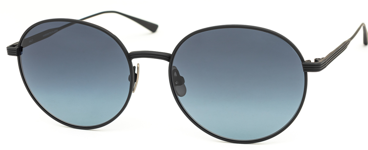 Alexander Daas - SALT Optics A&#39;maree&#39;s Trois Sunglasses - Black Sand &amp; Deep Blue - Side View