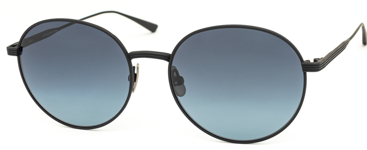 Alexander Daas - SALT Optics A'maree's Trois Sunglasses - Black Sand & Deep Blue - Side View