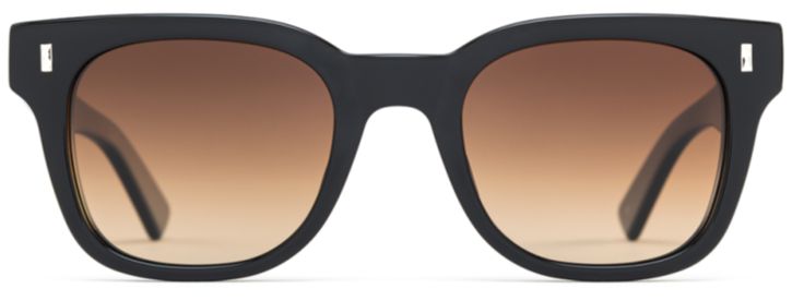 Alexander Daas - SALT Optics A'maree's Un Sunglasses - Black & Brown Gradient - Front View