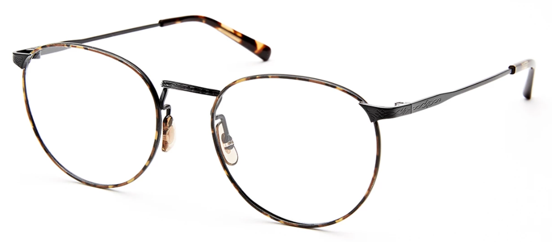 Alexander Daas - SALT Optics Brower Eyeglasses - Black Sand - Side View