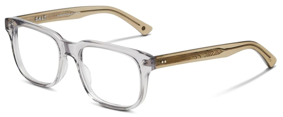 Alexander Daas - SALT Optics Campbell Eyeglasses - Smoke Grey - Side View