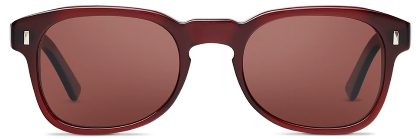 Alexander Daas - SALT Optics Coolidge Sunglasses - Redwood &amp; Crimson - Front View