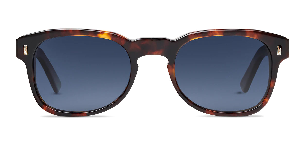 Alexander Daas - SALT Optics Coolidge Sunglasses - Toasted Toffee & Denim Gradient - Front View