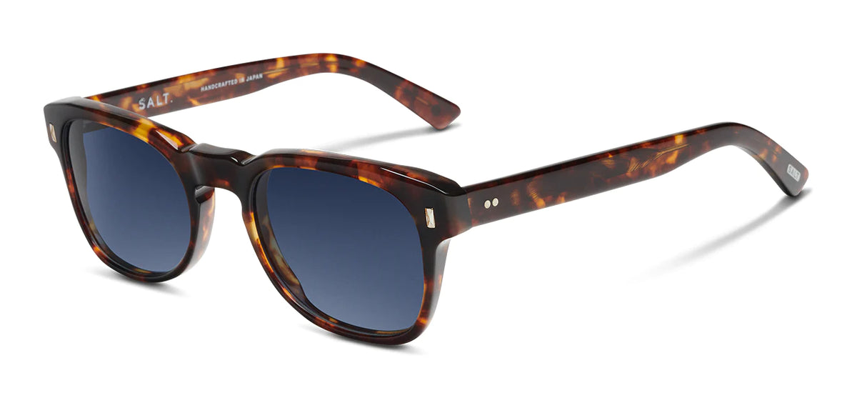 Alexander Daas - SALT Optics Coolidge Sunglasses - Toasted Toffee &amp; Denim Gradient - Side View
