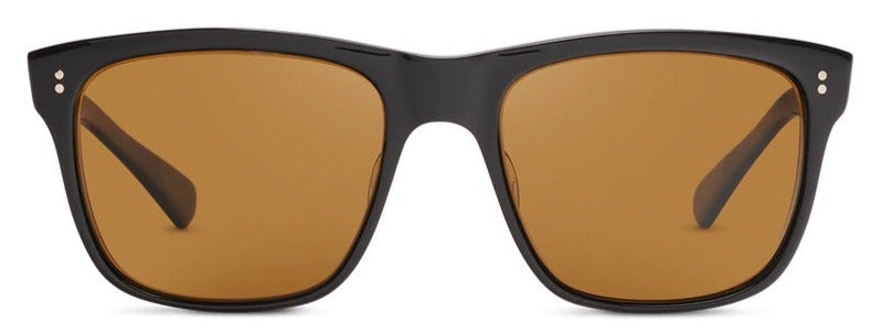 Alexander Daas - SALT Optics Elihu Sunglasses - Black & Glass Brown - Front View