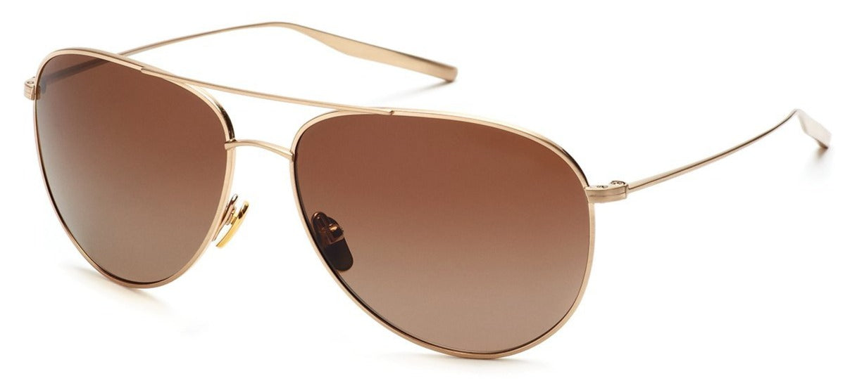 Alexander Daas - SALT Optics Francisco Sunglasses - Brushed Honey Gold & Brown Gradient - Front View