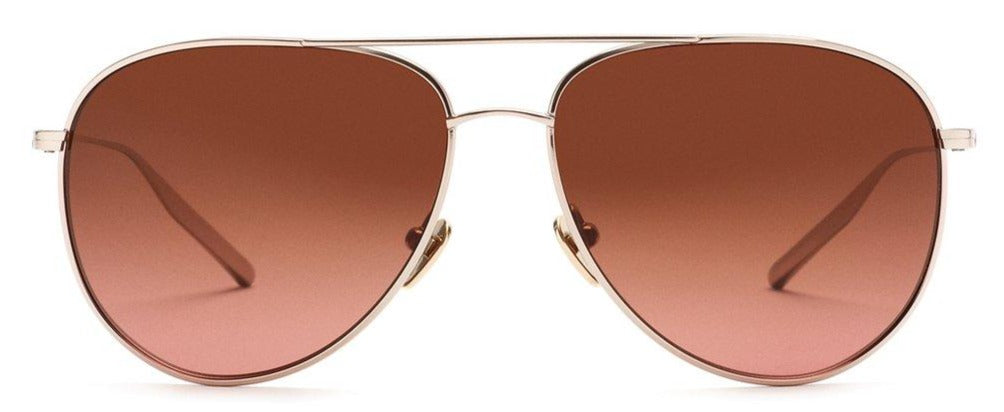 Alexander Daas - SALT Optics Francisco Sunglasses - Rose Gold & Crimson Gradient - Front View