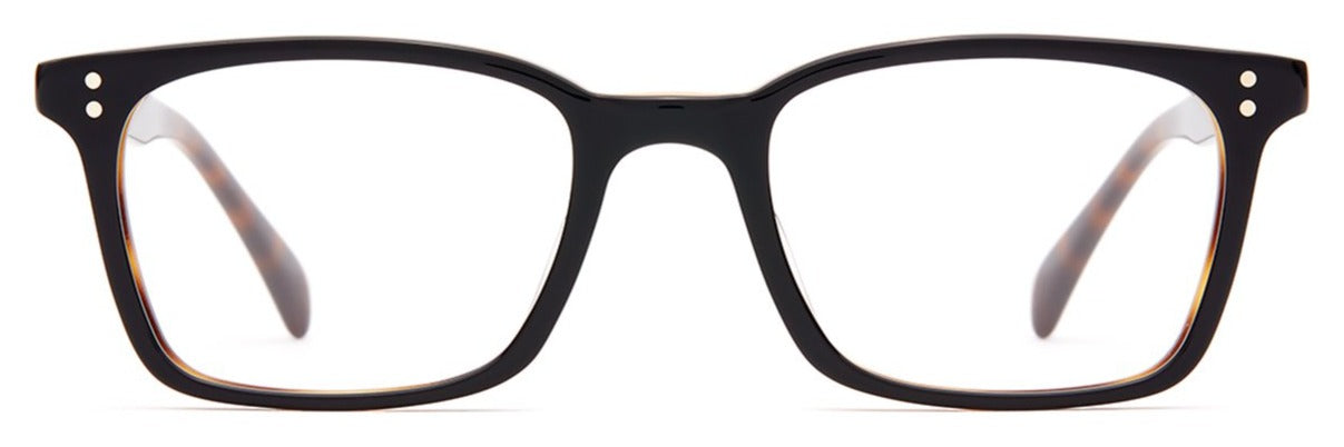 Alexander Daas - SALT Optics Gunderson Eyeglasses - Black Oak - Front View