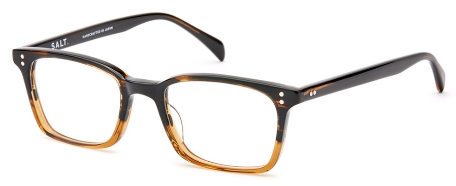 Alexander Daas - SALT Optics Gunderson Eyeglasses - Spice Brown Gradient - Side View