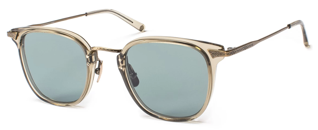 Alexander Daas - SALT Optics Hamilton Sunglasses - Tea &amp; Antique Gold - Side View