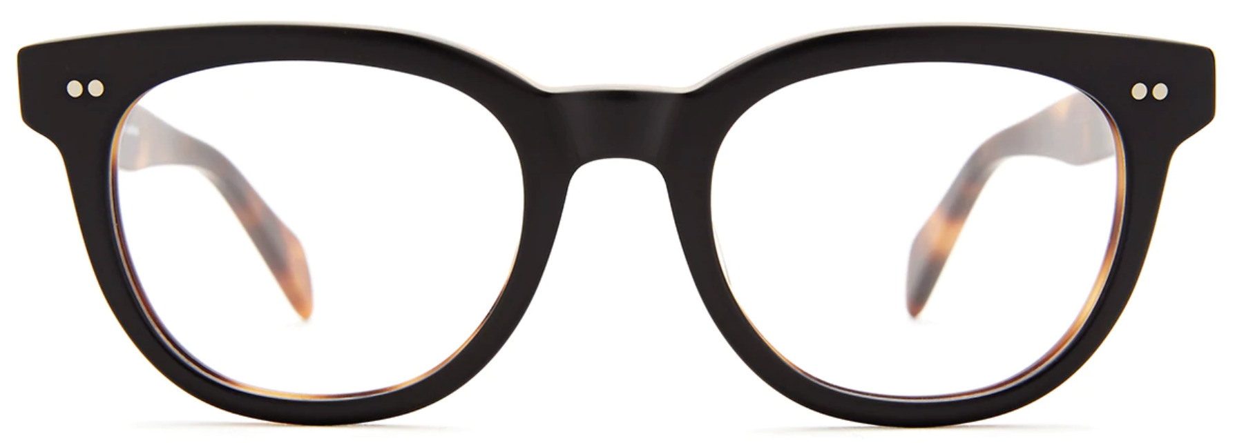 Alexander Daas - SALT Optics James Eyeglasses - Black Oak - Front View