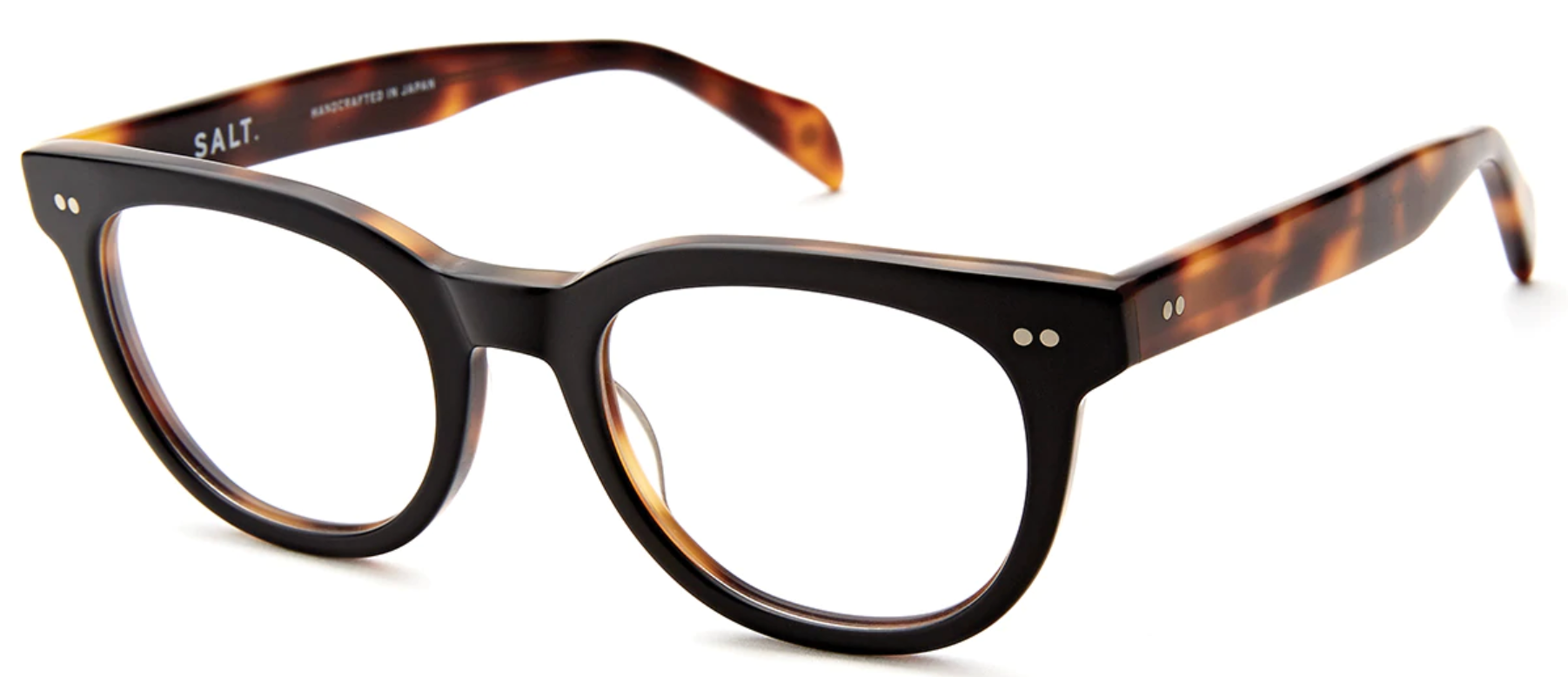 Alexander Daas - SALT Optics James Eyeglasses - Black Oak - Side View