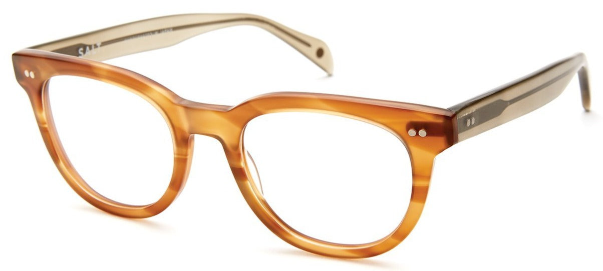 Alexander Daas - SALT Optics James Eyeglasses - Matte Sienna Tea - Side View