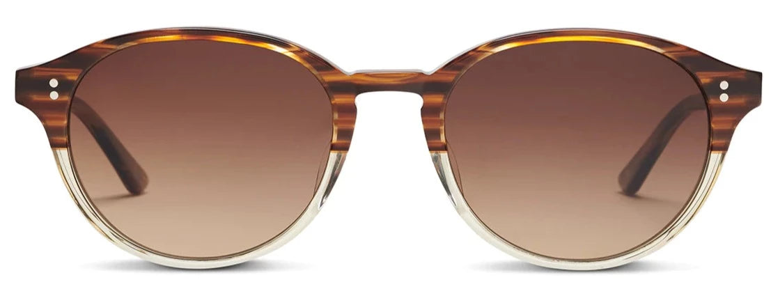 Alexander Daas - SALT Optics Jefferson Sunglasses - White Oak &amp; Brown Gradient - Front View