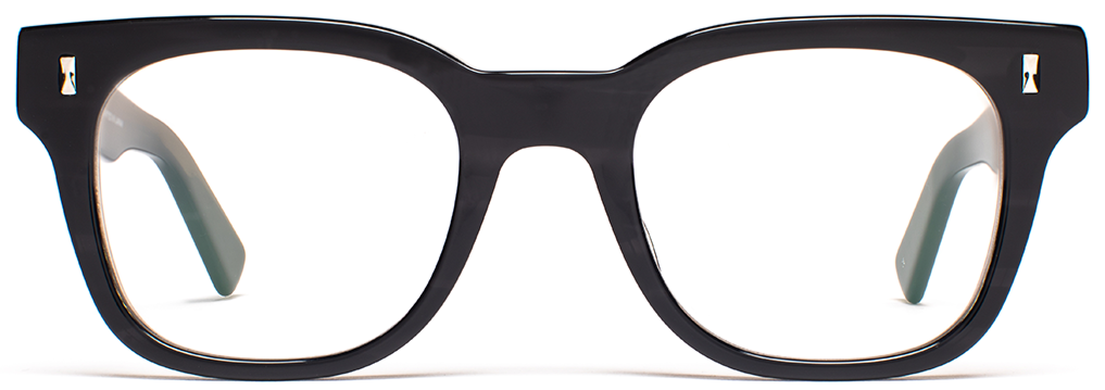 Alexander Daas - SALT Optics Jennings Eyeglasses - Black Shadow - Front View