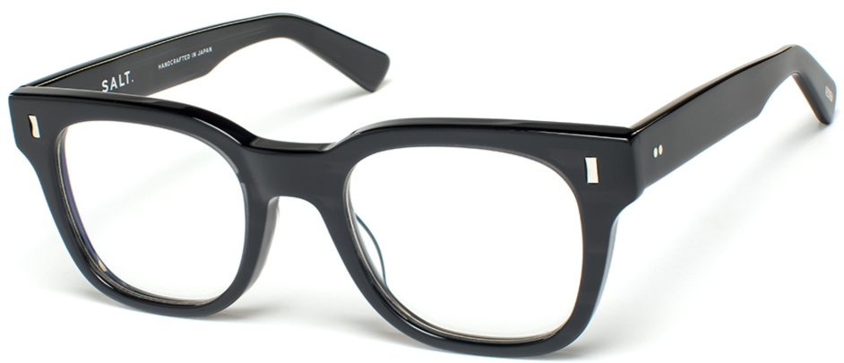 Alexander Daas - SALT Optics Jennings Eyeglasses - Black Shadow - Side View