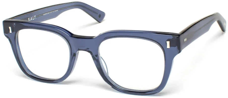 Alexander Daas - SALT Optics Jennings Eyeglasses - Indigo Blue - Side View