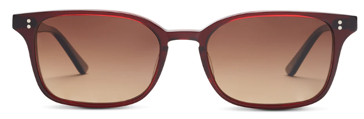 Alexander Daas - SALT Optics Livingston Sunglasses - Redwood &amp; Brown Gradient - Front View