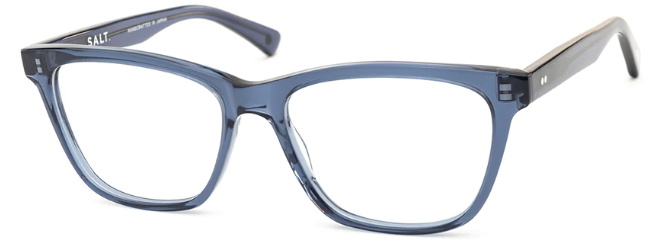 Alexander Daas - SALT Optics Lynette Eyeglasses - Indigo Blue - Side View