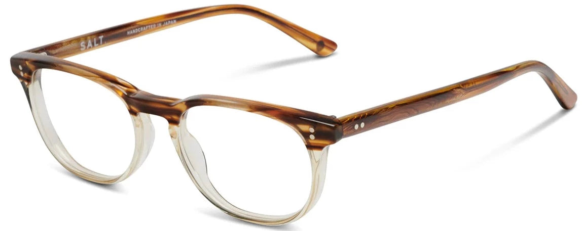 Alexander Daas - SALT Optics Pierce Eyeglasses - White Oak - Side View