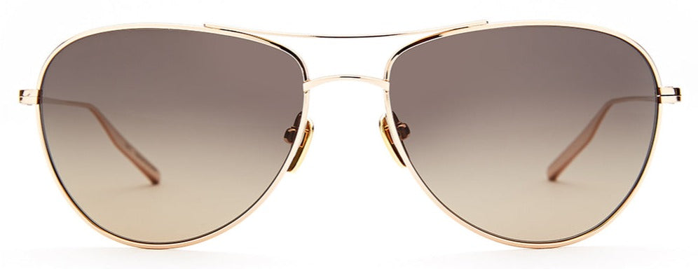 Alexander Daas - SALT Optics Pratt Sunglasses - Honey Gold & Brown Gradient - Front View