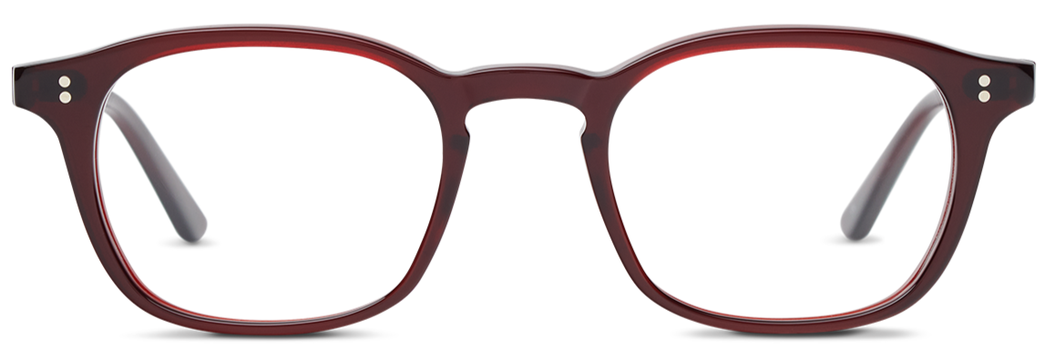 Alexander Daas - SALT Optics Reid Eyeglasses - Redwood - Front View