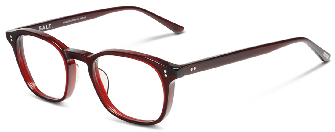 Alexander Daas - SALT Optics Reid Eyeglasses - Redwood - Side View