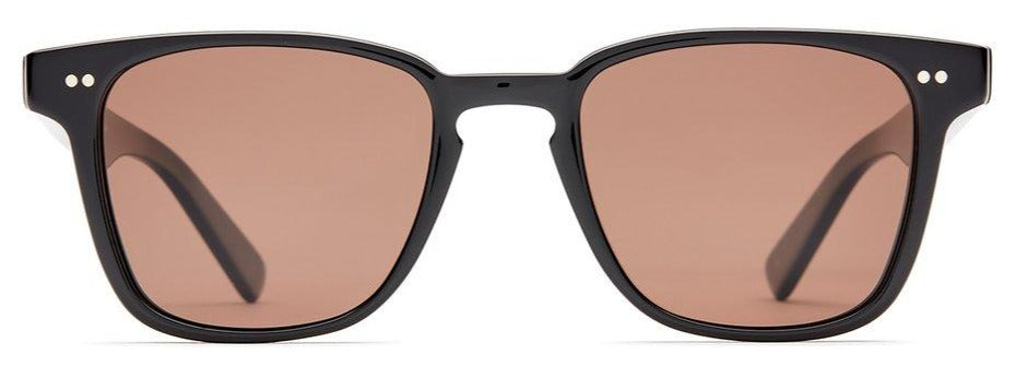 Alexander Daas - SALT Optics Reiner Sunglasses - Black & Deep Brown - Front View