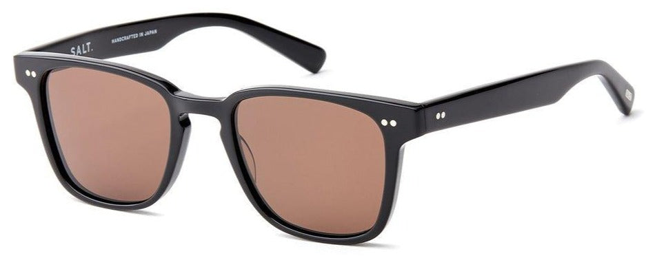 Alexander Daas - SALT Optics Reiner Sunglasses - Black & Deep Brown - Side View