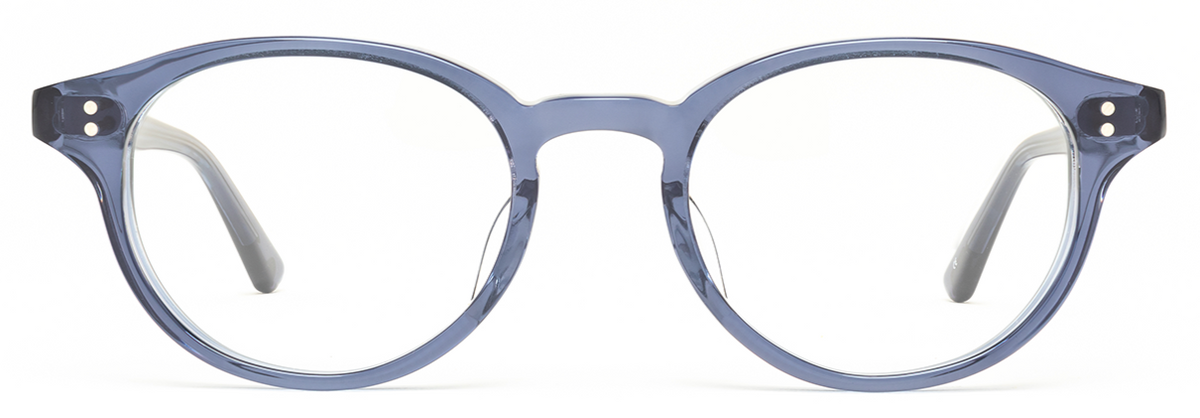 Alexander Daas - SALT Optics Spencer Eyeglasses - Indigo Blue - Front View