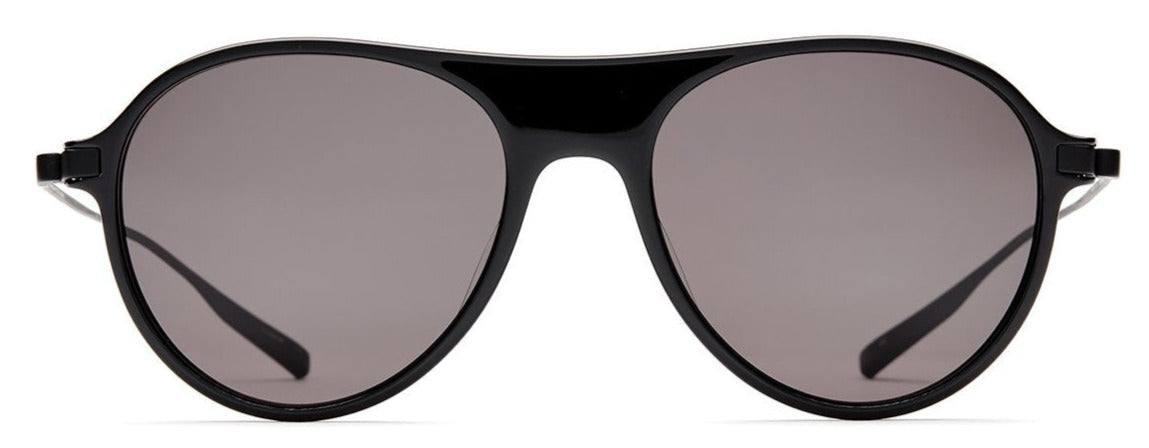 Alexander Daas - SALT Optics St. Hubbins Sunglasses - Black Sand &amp; Polarized Grey - Front View