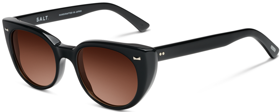 Alexander Daas - SALT Optics Taylor Sunglasses - Black & Brown Gradient - Side View