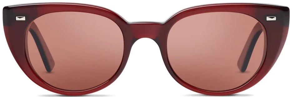 Alexander Daas - SALT Optics Taylor Sunglasses - Redwood &amp; Crimson - Front View