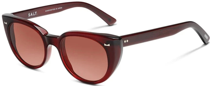 Alexander Daas - SALT Optics Taylor Sunglasses - Redwood & Crimson - Side View