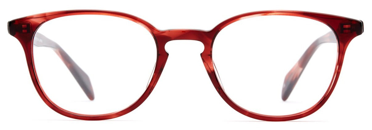 Alexander Daas - SALT Optics Tiffany Eyeglasses - Burgundy Tortoise - Front View