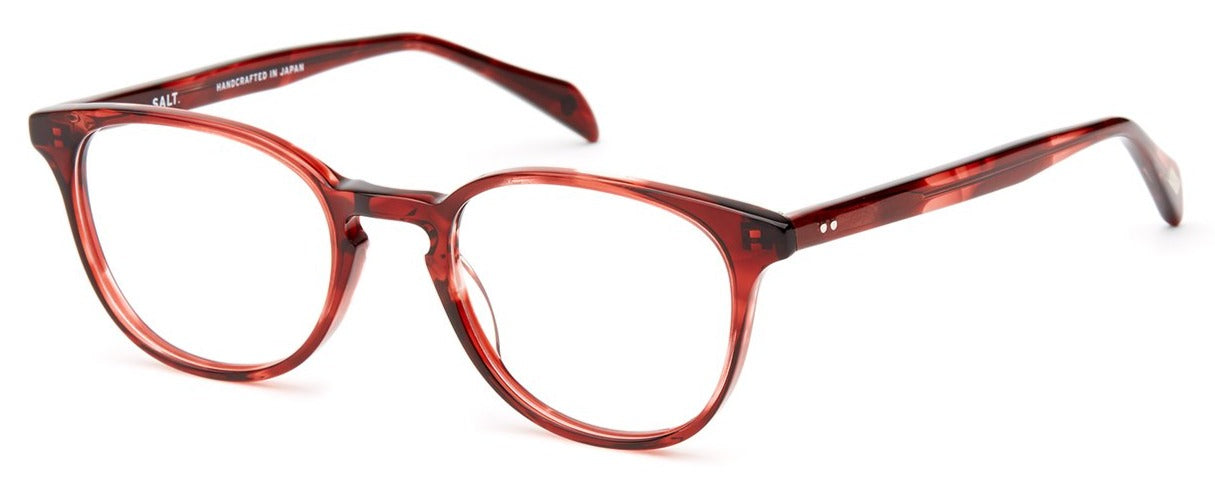 Alexander Daas - SALT Optics Tiffany Eyeglasses - Burgundy Tortoise - Side View