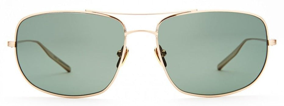 Alexander Daas - SALT Optics Tompkins Sunglasses - Brushed Honey Gold - Front View