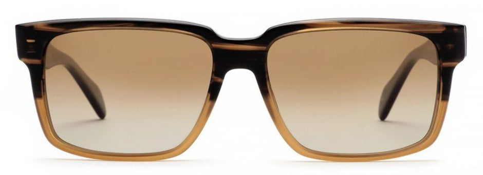 Alexander Daas - SALT Optics Wooderson Sunglasses - Matte Spicy Brown Gradient - Front View