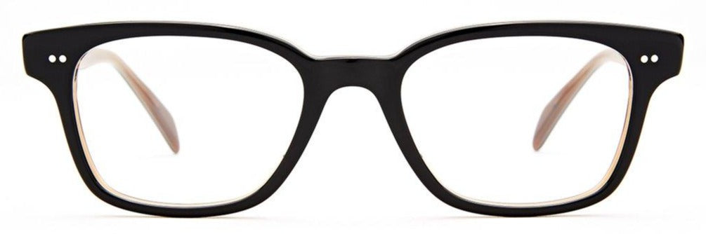 Alexander Daas - SALT Optics YC Eyeglasses - Black Coffee - Front View